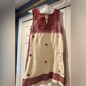 Madewell Beige and Maroon Dress